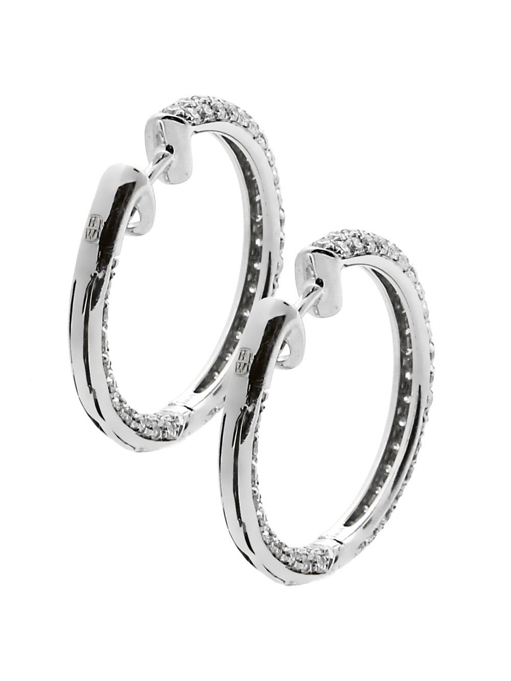 harry winston diamond hoop earrings