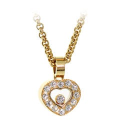 Chopard Happy Diamond Gold Heart Necklace