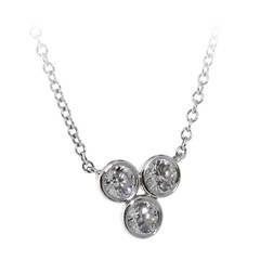 Tiffany & Co. Diamond Trio Platinum Necklace