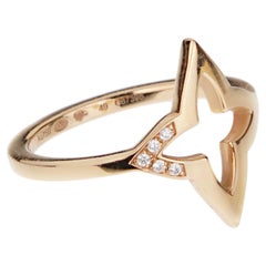 Louis Vuitton Ombre Blossom Ring 18k Rose Gold Diamond Monogram Flower Ring