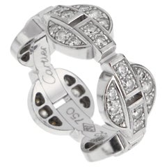 Bague Cartier Himalia avec bande de diamants, en or blanc 18 carats