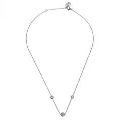 Cartier Léger d'Amour Diamond Station Necklace 18k White Gold