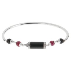 Cartier Le Baiser du Dragon Diamond Ruby Onyx Bracelet 18K White Gold