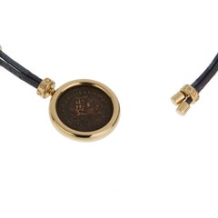 Bvlgari Monete 18k Yellow Gold Ancient Coin Pendant Necklace