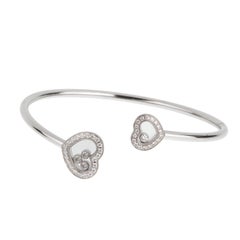 Chopard Happy Diamonds Icons 18k White Gold Bangle Bracelet