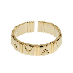 Bvlgari Vintage 18k Yellow Gold Cuff Bracelet