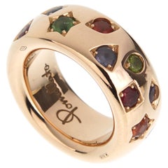 Pomellato Iconica Medium Colored Gemstone Ring in 18k Rose Gold