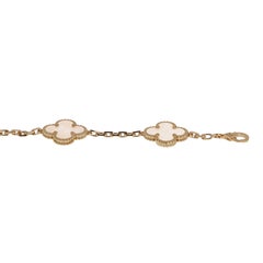 Van Cleef & Arpels Vintage Alhambra Armband mit 5 Motiven aus 18 Karat Gelbgold