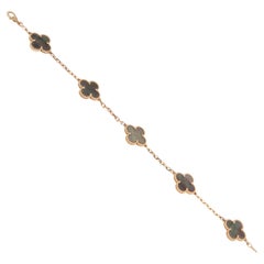 Bracciale Vintage Alhambra di Van Cleef & Arpels in oro rosa 18 carati con madreperla