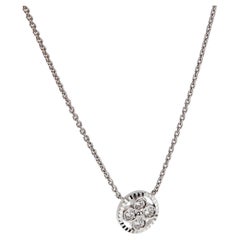 Louis Vuitton Blossom BB Diamond Pendant Necklace 18K White Gold