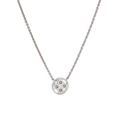 Louis Vuitton Blossom BB Diamond Pendant Necklace 18K White Gold