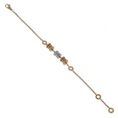Bvlgari B.zero1 Three Elemetnt Gold Charm Bracelet