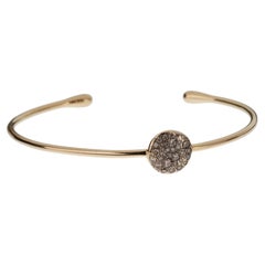 Pomellato Sabbia 18k Rose Gold Braun Diamant Manschette Armreif Armband
