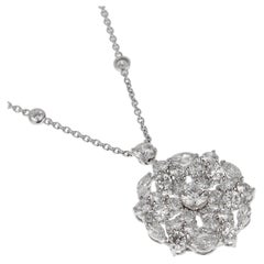 Graff Collier pendentif flocon de neige en or blanc 18K