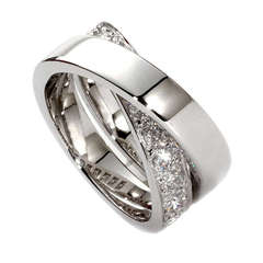 Cartier Nouvelle Vague Diamond Ring in White Gold