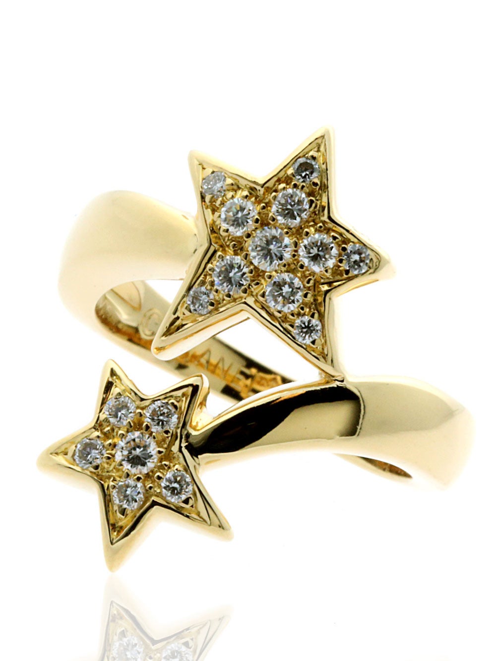 Capturing the excitement and raw beauty of a shooting star in the form of a Ring would be a tall order for any jeweler, but with this 18k Yellow Gold Ring the designers at Chanel have not only met that goal, but exceeded it in true style.