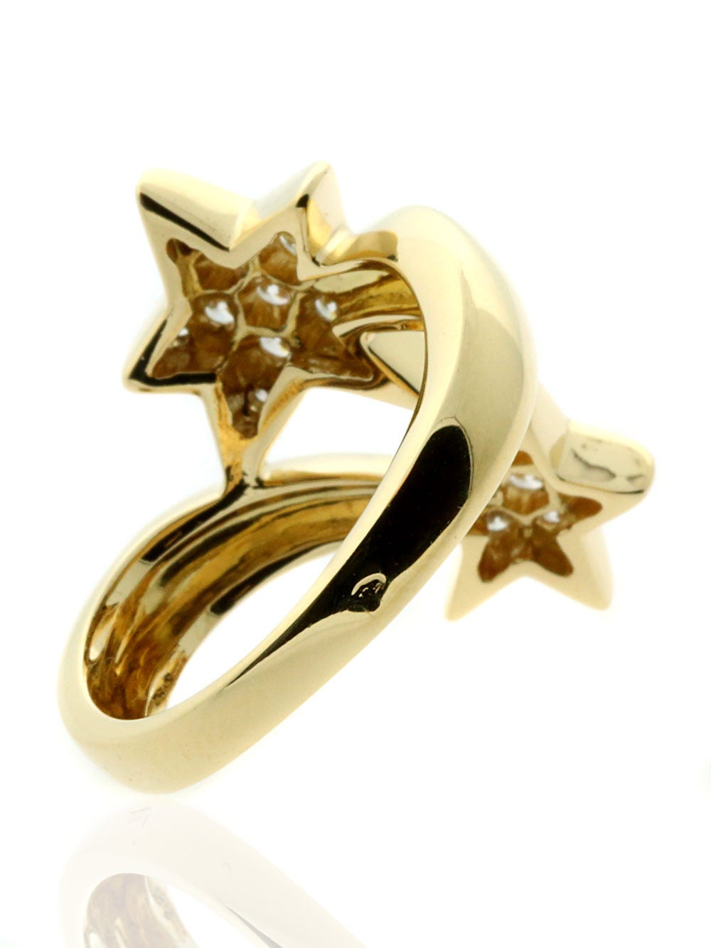 Women's Chanel Comete Diamond Gold Ring