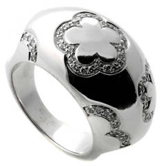 Chanel Camellia Diamond Gold Ring