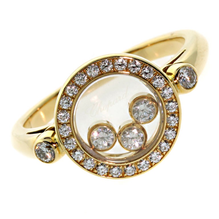 Chopard Happy Diamond Ring in Gold