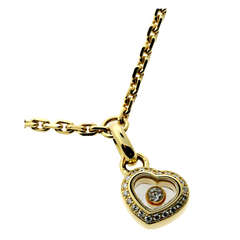 Chopard Happy Diamond Heart Bracelet in Yellow Gold