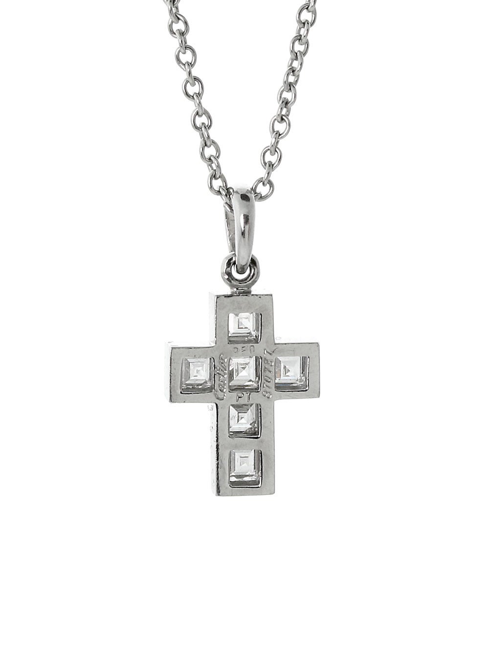 A magnificent Cartier cross set with the finest Cartier diamonds (1.81ct) in platinum

Necklace Length: 18″

Inventory ID: 0000101