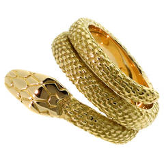 Cartier Emerald Gold Snake Ring