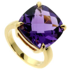 Tiffany & Co. Amethyst Gold Cocktail Ring