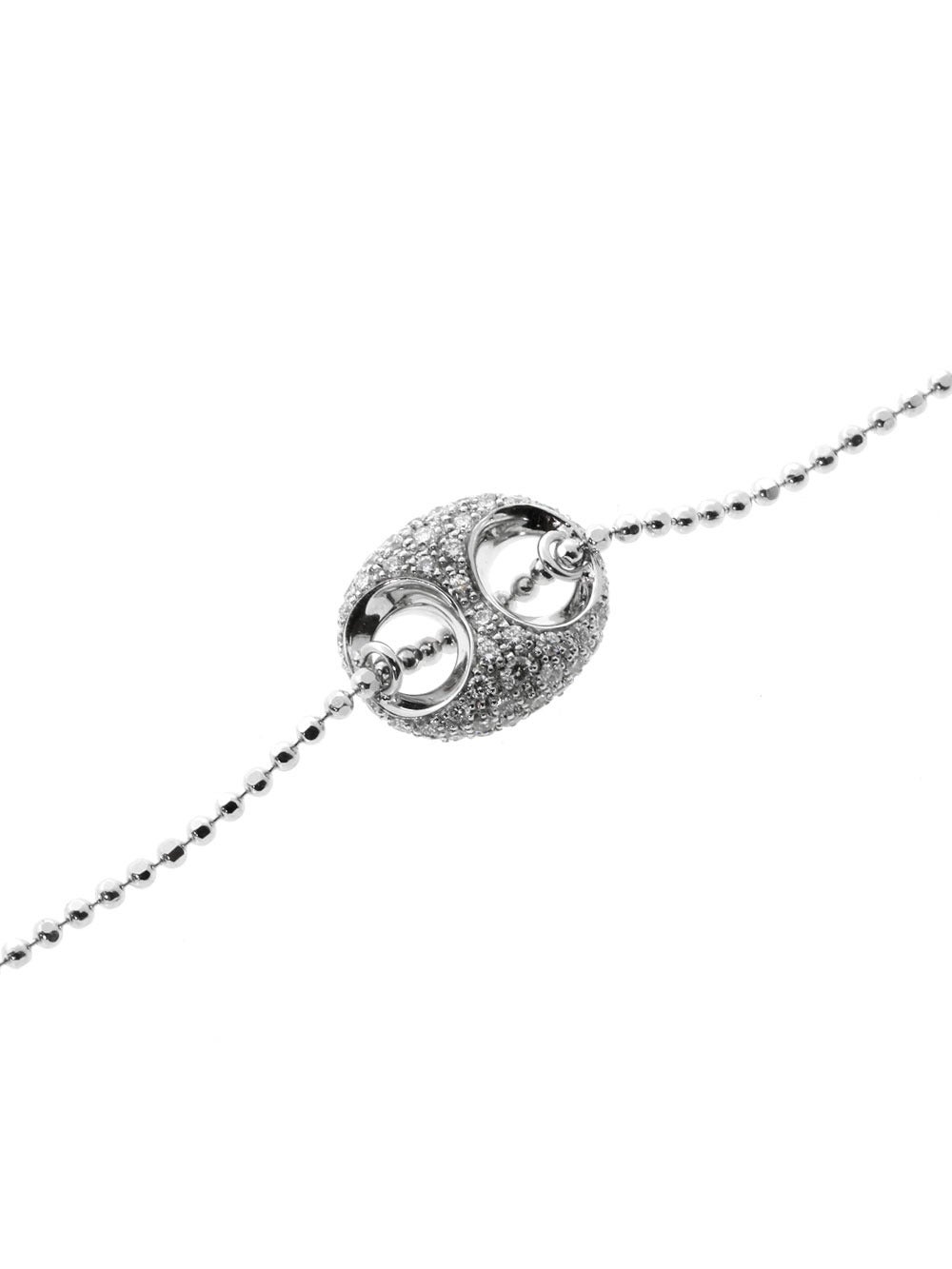 Gucci Horse Bit Diamond Gold Bracelet