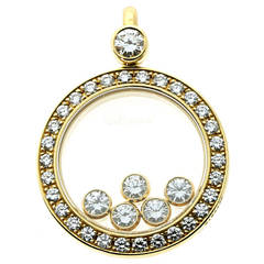 Chopard Happy Diamond Gold Pendant Necklace