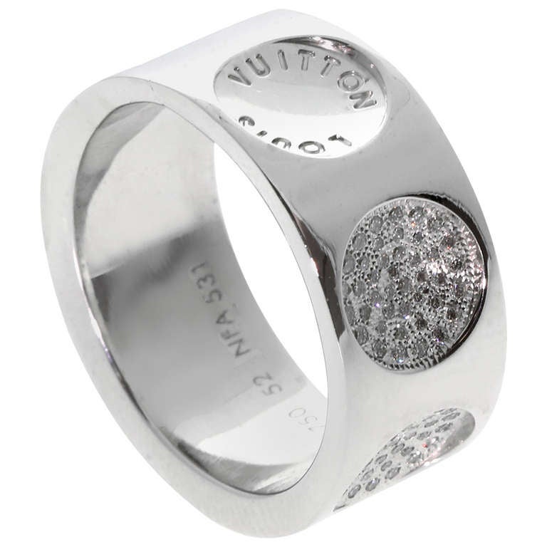 Empreinte Large Ring, White Gold - Jewelry - Categories