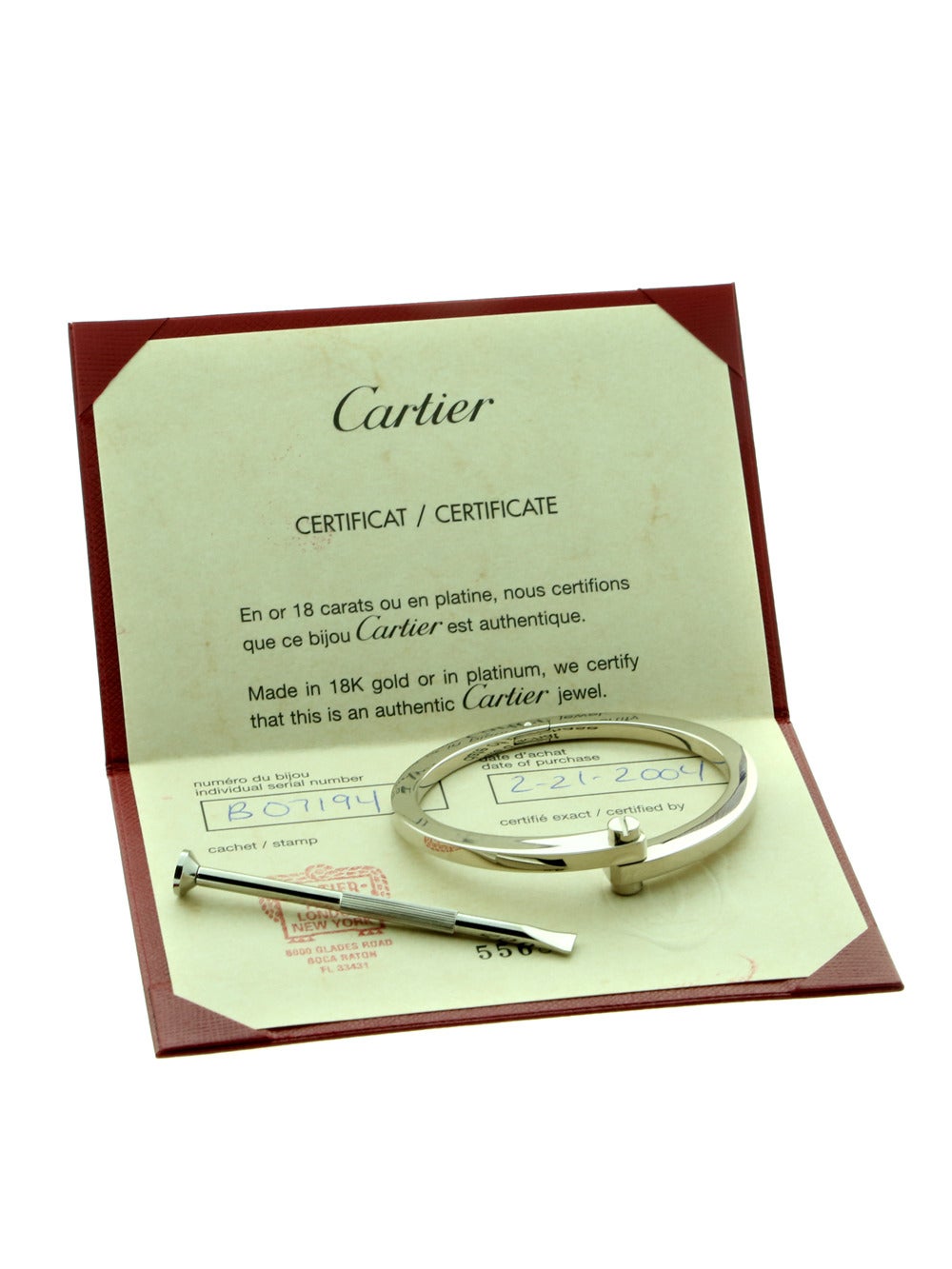 handcuff bracelet cartier