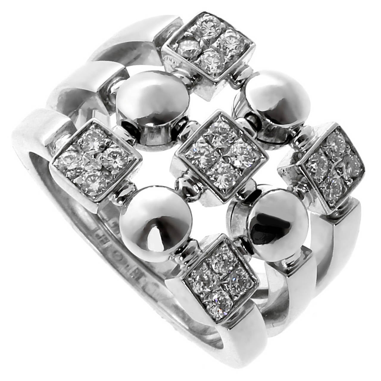 Bulgari Lucea Diamond White Gold Ring