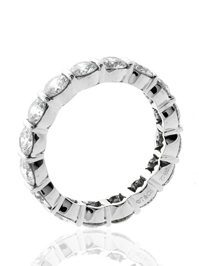 Tiffany and Co. Diamond Platinum Eternity Ring at 1stdibs