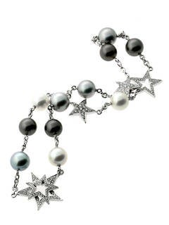 Chanel Pearl Diamond White Gold Necklace