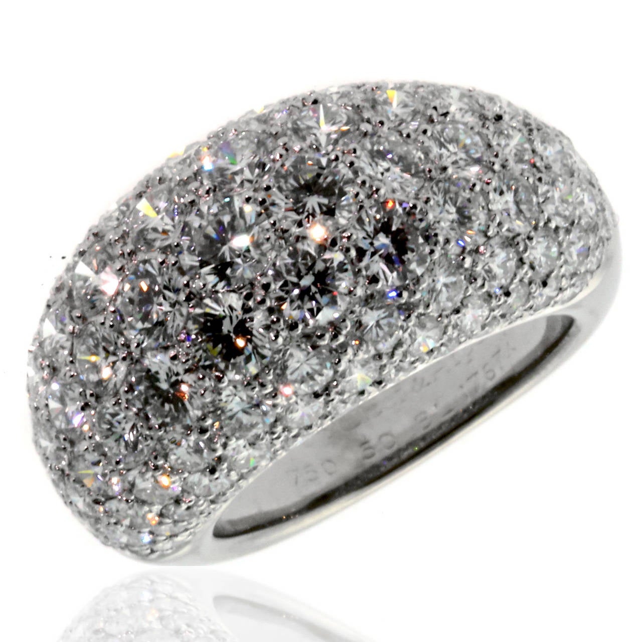 Van Cleef & Arpels Diamond Gold Cocktail Ring