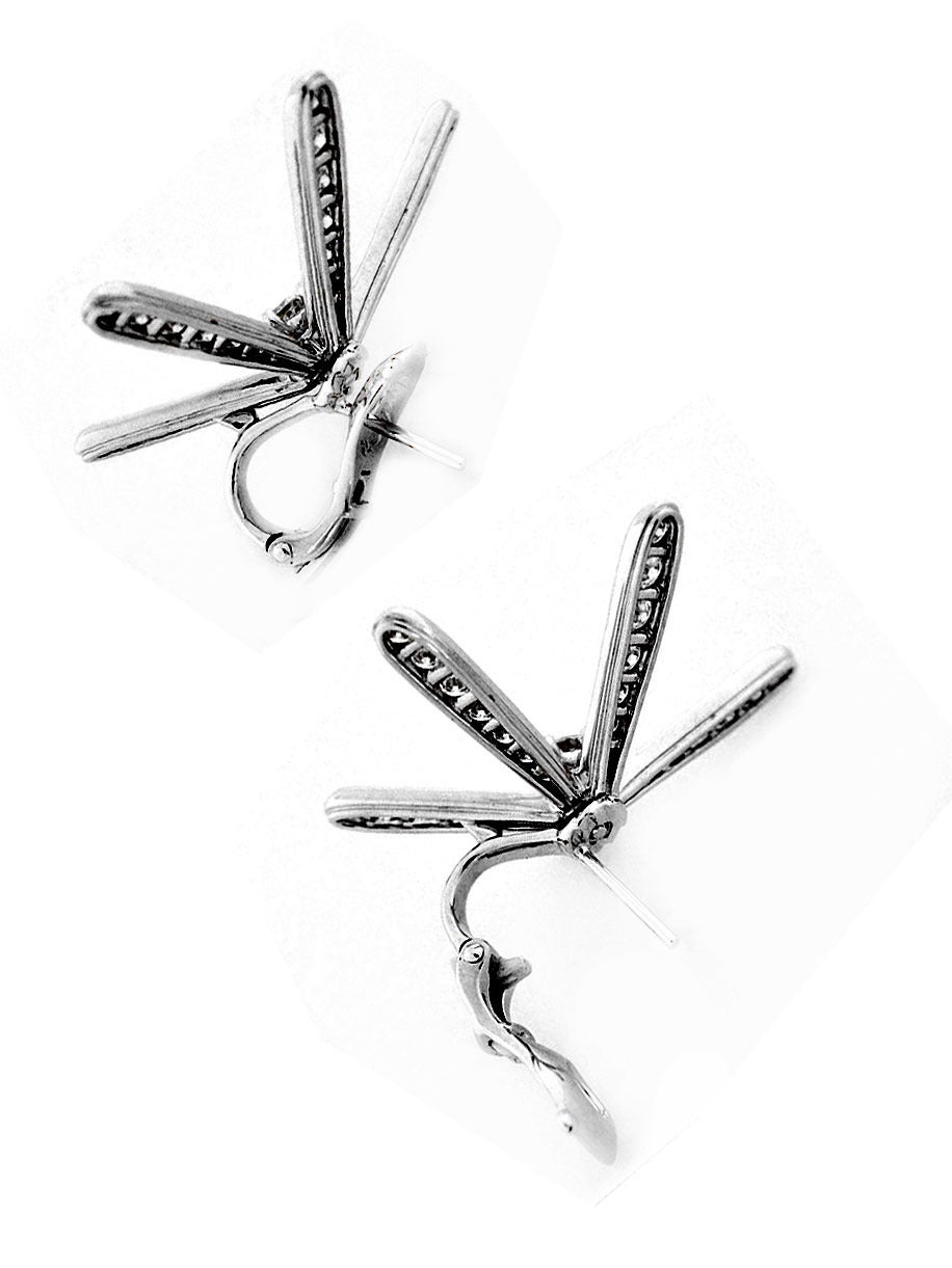 Van Cleef & Arpels Diamond Gold Earrings