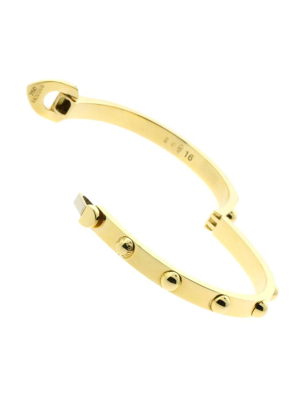 Louis Vuitton White Gold Bangle Bracelet at 1stDibs  louis vuitton  bracelet white gold, louis vuitton gold bangle, louis vuitton bangle  bracelet