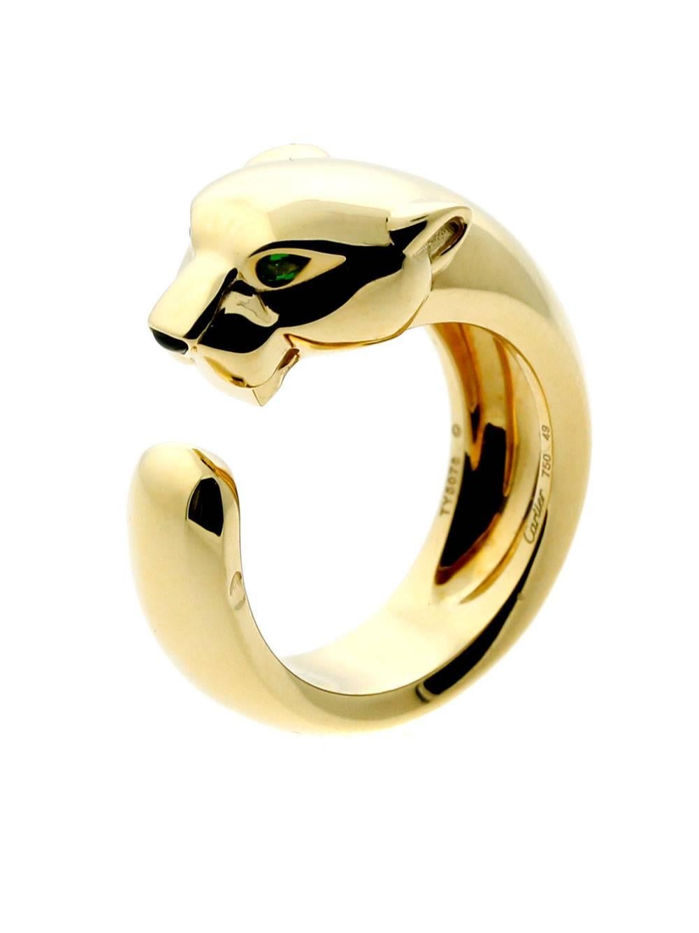 gold panther ring cartier
