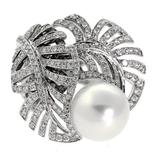 Chanel Perlen-Diamant-Goldring