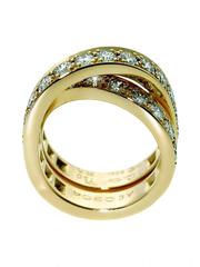 Cartier Nouvelle Vague Bypass Diamond Gold Ring