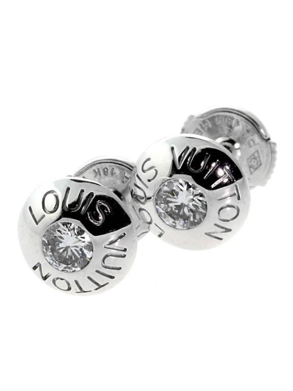 Louis Vuitton Louise Hoop Earrings Metal - For Sale on 1stDibs