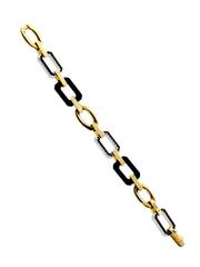 Chanel Onyx Diamond Gold Bracelet