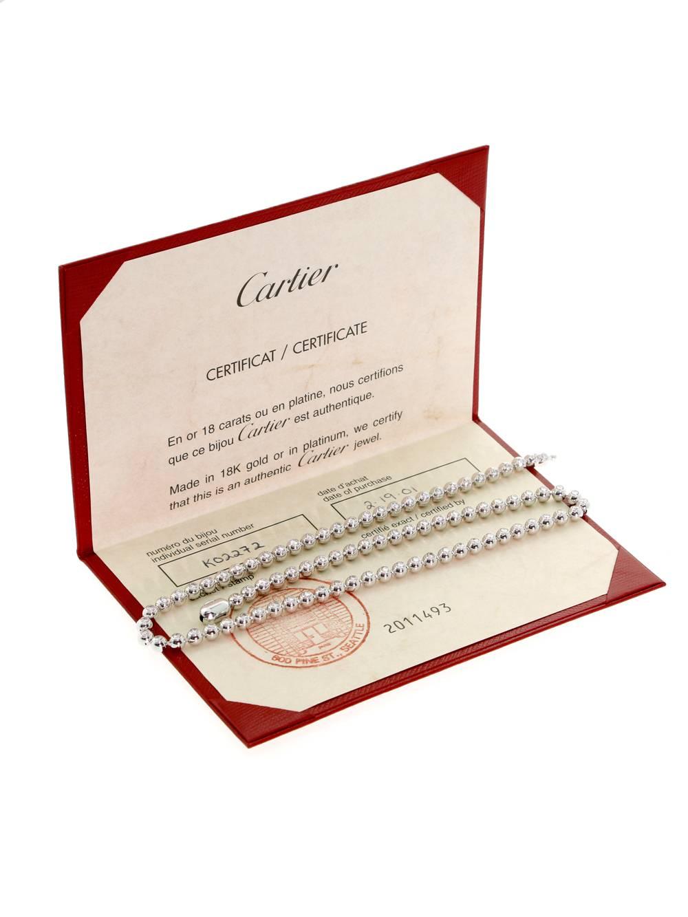 cartier tennis necklace