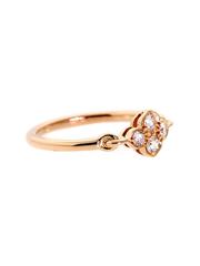 Cartier Flower Diamond Gold Ring