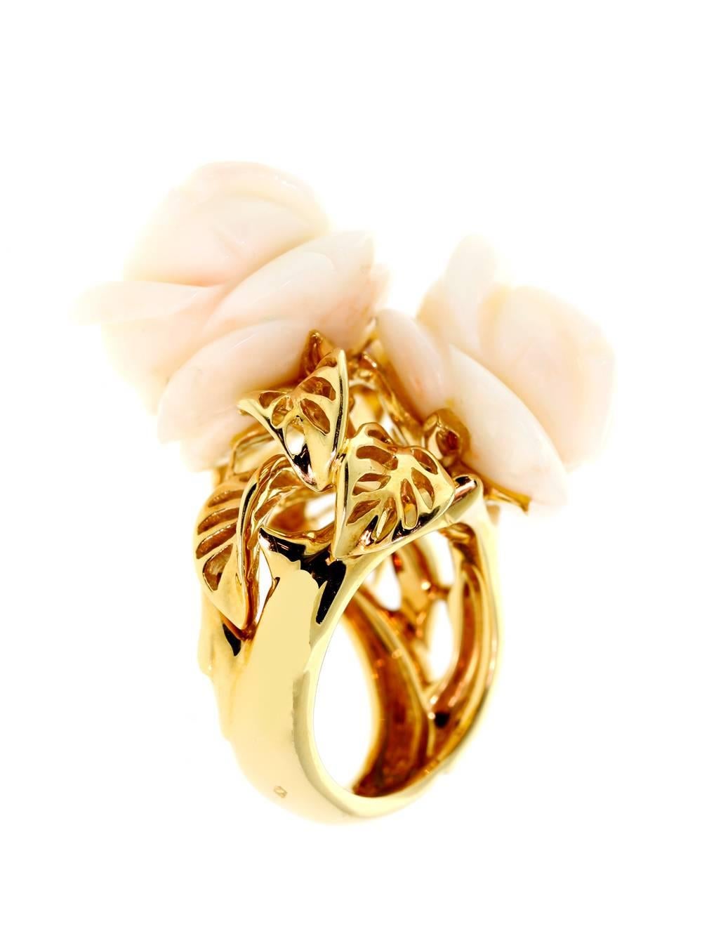 Dior Rose Pre Catelan Korallengold Ring im Zustand „Hervorragend“ in Feasterville, PA