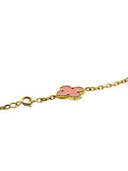 Van Cleef Arpels Coral Alhambra Gold Necklace