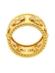 Van Cleef & Arpels Bague en or ornée de diamants Perlee