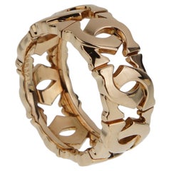 Cartier C de Cartier Openwork 18k Yellow Gold Band Ring