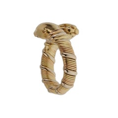 Cartier Panthere Double Head Vintage 18K Gold Ring