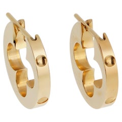 Louis Vuitton Empreinte Monogram Flower Hoop Earrings in 18k Pink Gold